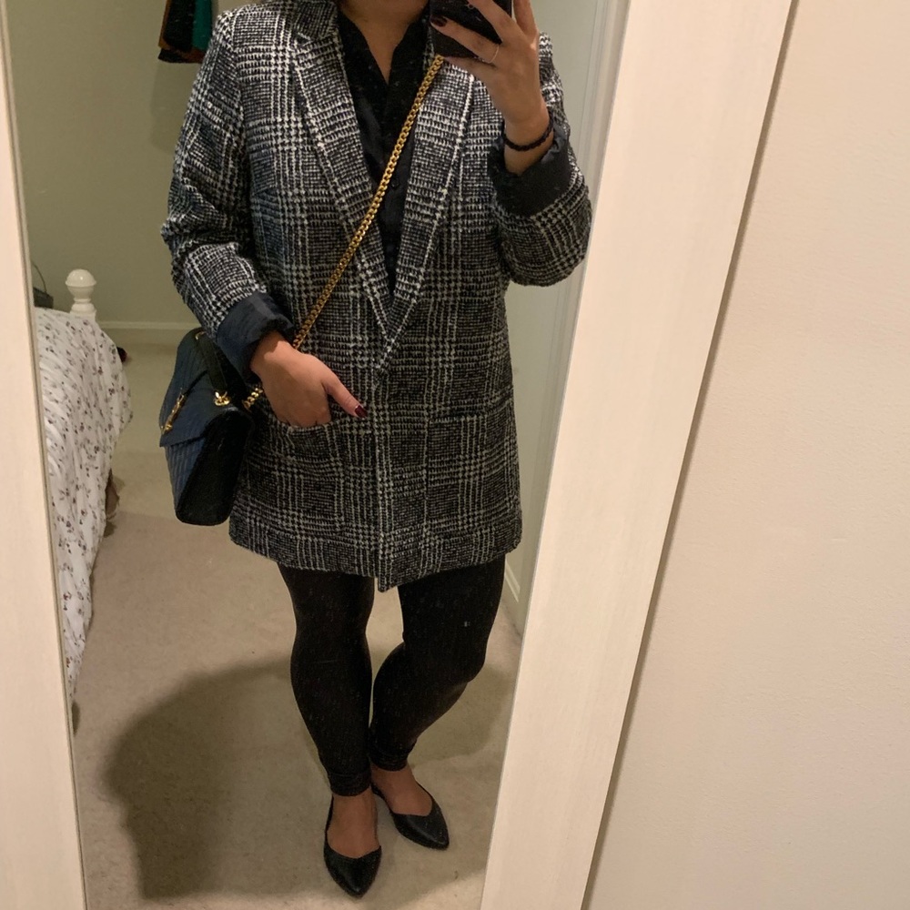 Oversized tweed blazer